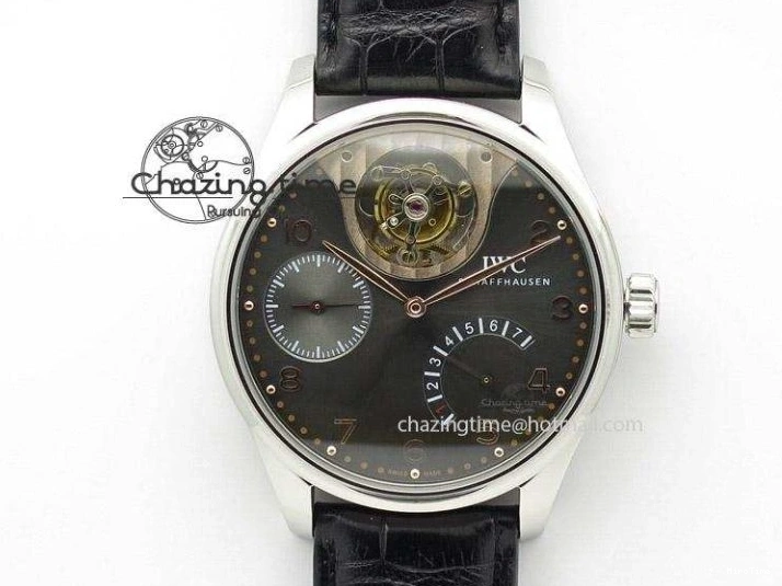 MIROTIME 0301 Portuguese Chrono RG IW371415 ZF 1:1 Best Edition Black Dial On Black Leather Strap A79350 (Slim Movement) FashionForward 7264